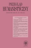 Przegląd Humanistyczny 2015/4 (451) - Группа авторов Przegląd Humanistyczny