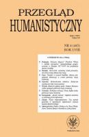 Przegląd Humanistyczny 2014/4 (445) - Группа авторов Przegląd Humanistyczny
