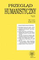 Przegląd Humanistyczny 2014/2 (443) - Группа авторов Przegląd Humanistyczny