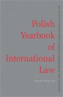 2018 Polish Yearbook of International Law vol. XXXVIII - Peng  Wang 