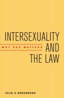 Intersexuality and the Law - Julie A. Greenberg 