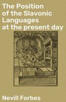 The Position of the Slavonic Languages at the present day - Nevill Forbes 