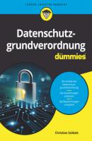 Datenschutzgrundverordnung für Dummies - Christian Szidzek 