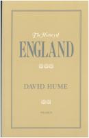 The History of England Volume II - David Hume History of England, The