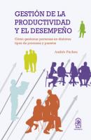 Gestión de la productividad y el desempeño - Juan Andrés Pucheu 