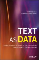 Text as Data - Barry DeVille 