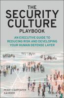 The Security Culture Playbook - Perry Carpenter 