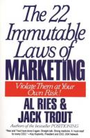 22 Immutable Laws of Marketing - Джек Траут 