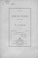 Danse de l'amazone pour Orchestre de A. Liadow - Анатолий Константинович Лядов 