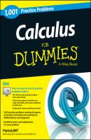 Calculus: 1,001 Practice Problems For Dummies (+ Free Online Practice) - Patrick  Jones 