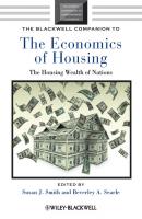 The Blackwell Companion to the Economics of Housing. The Housing Wealth of Nations - Smith Susan J. 