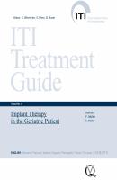Implant Therapy in the Geriatric Patient - Отсутствует ITI Treatment Guide Series