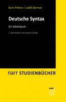 Deutsche Syntax - Karin Pittner narr studienbücher